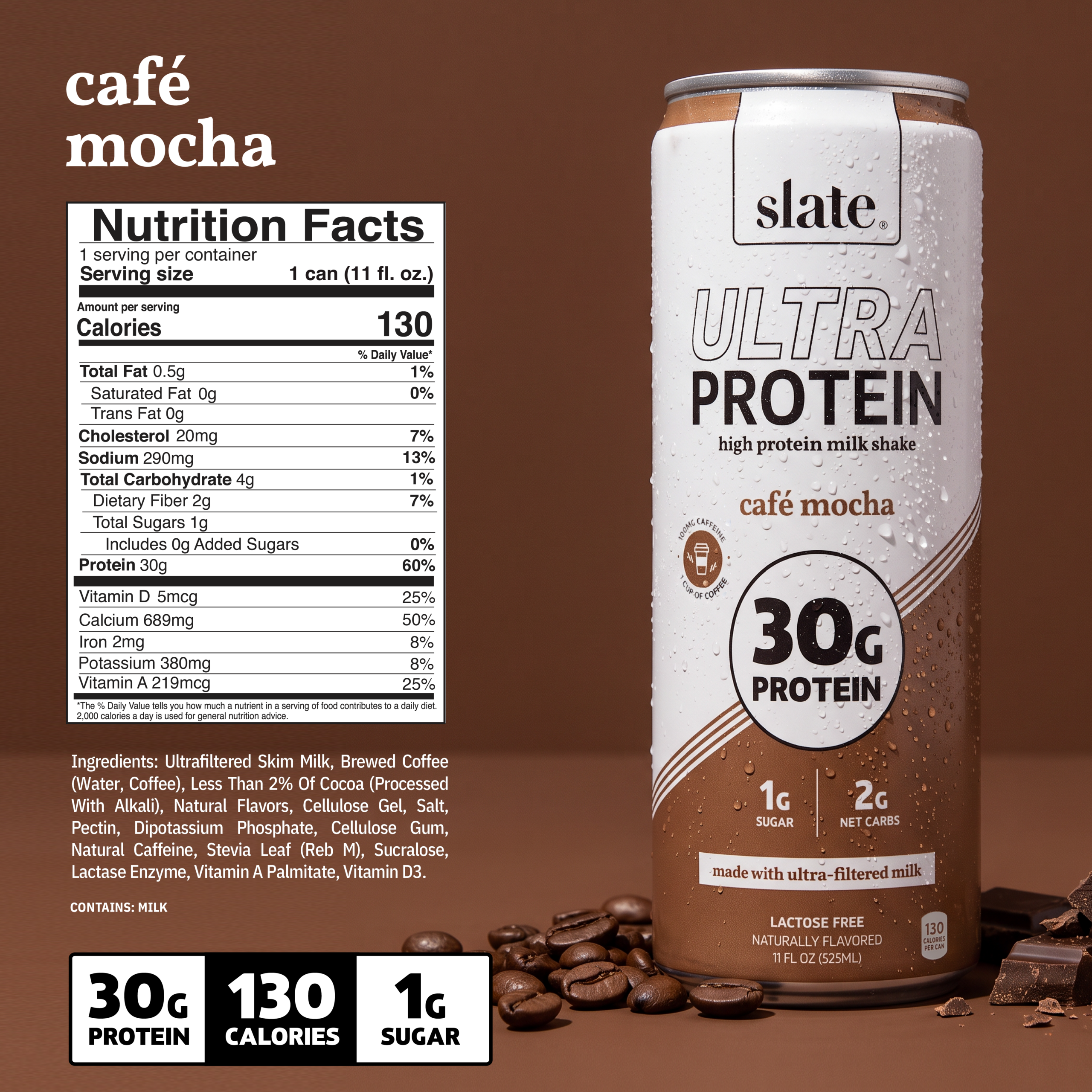 Cafe Mocha 30G Ultra Protein Shake - Image 2